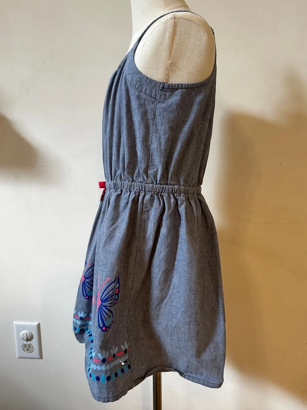 Gymboree Aline Dress with Pink Bow and Butterfly Print